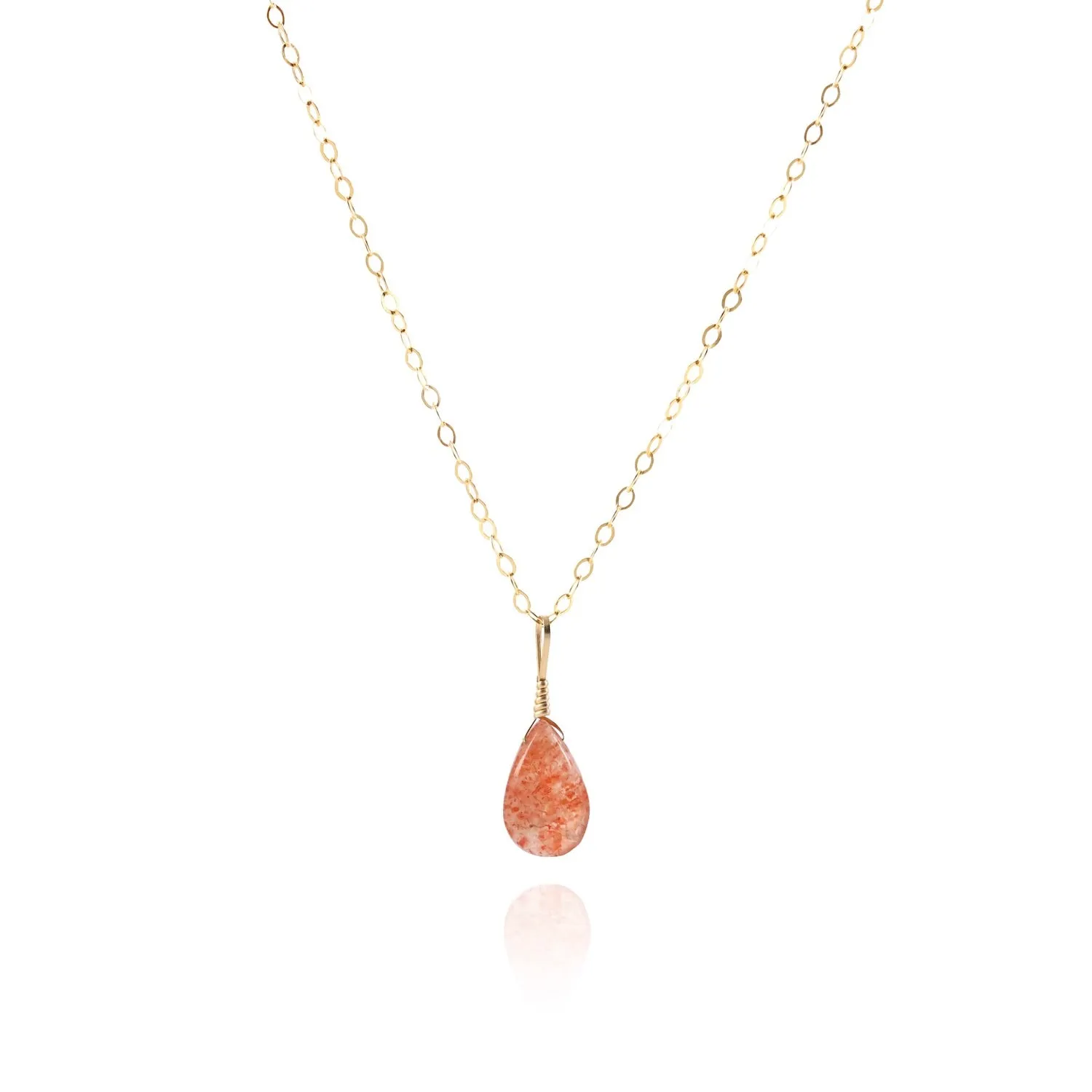 Sunstone Simple Necklace