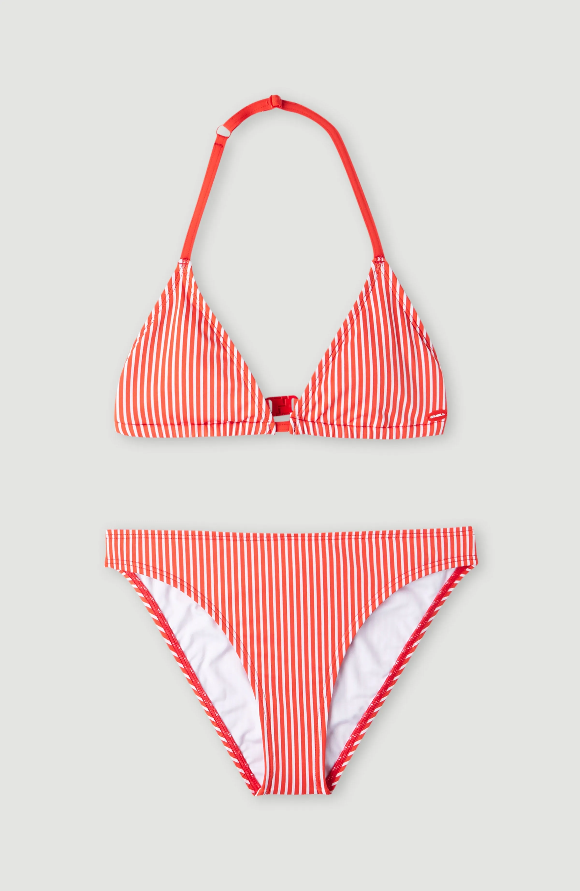 Surf State Triangel Bikini Set | Red Simple Stripe