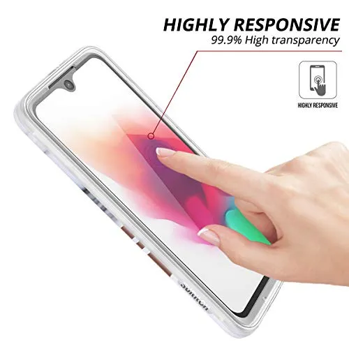 SURITCH Case for Moto G7 / Moto G7 Plus,[Built-in Screen Protector] Rose Gold Marble Full-Body Protection Shockproof Rugged Bumper Protective Cover for Motorola Moto G7 / Moto G7 Plus (Gold Marble)