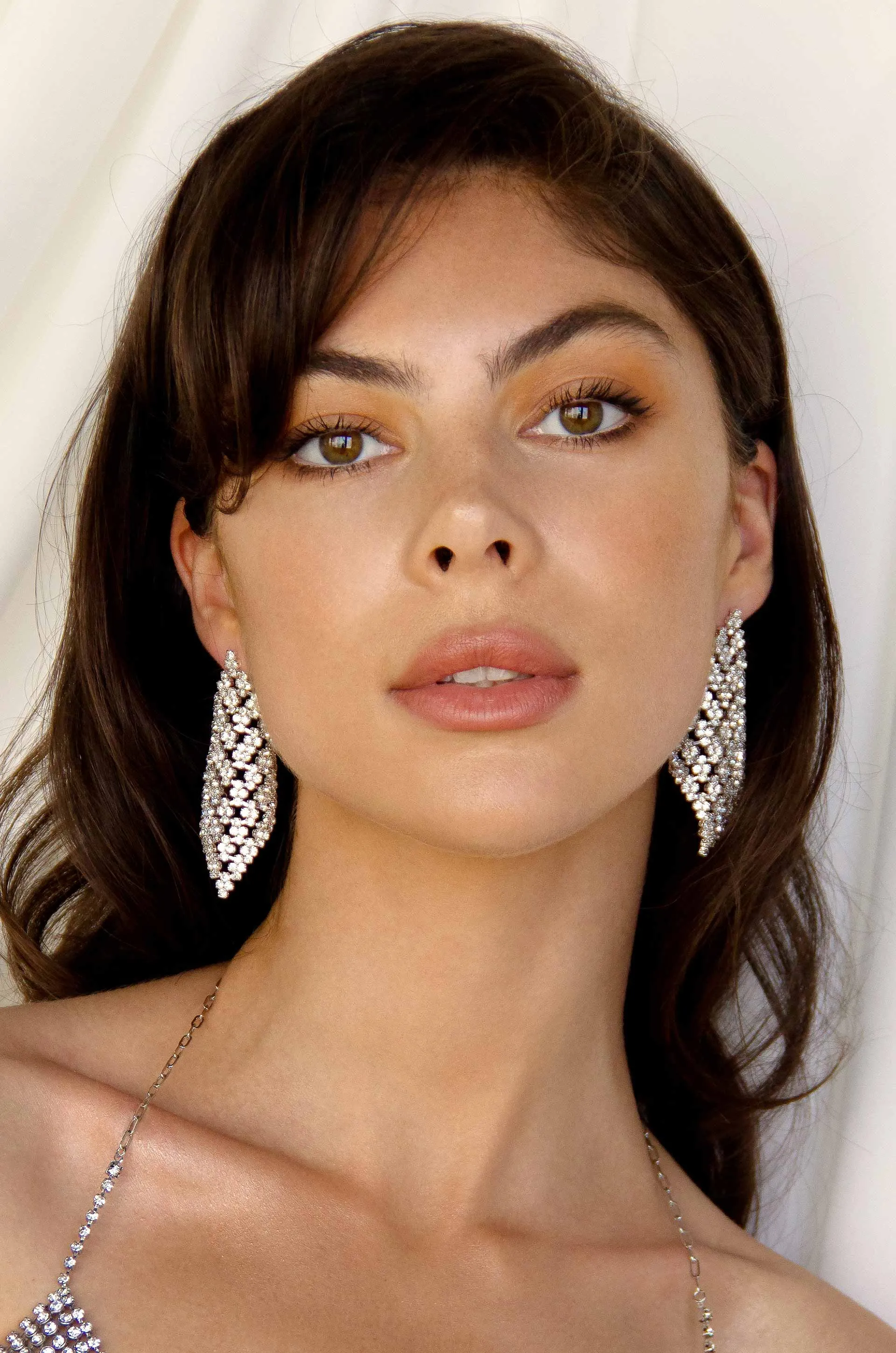 Swinging Crystal Statement Earrings