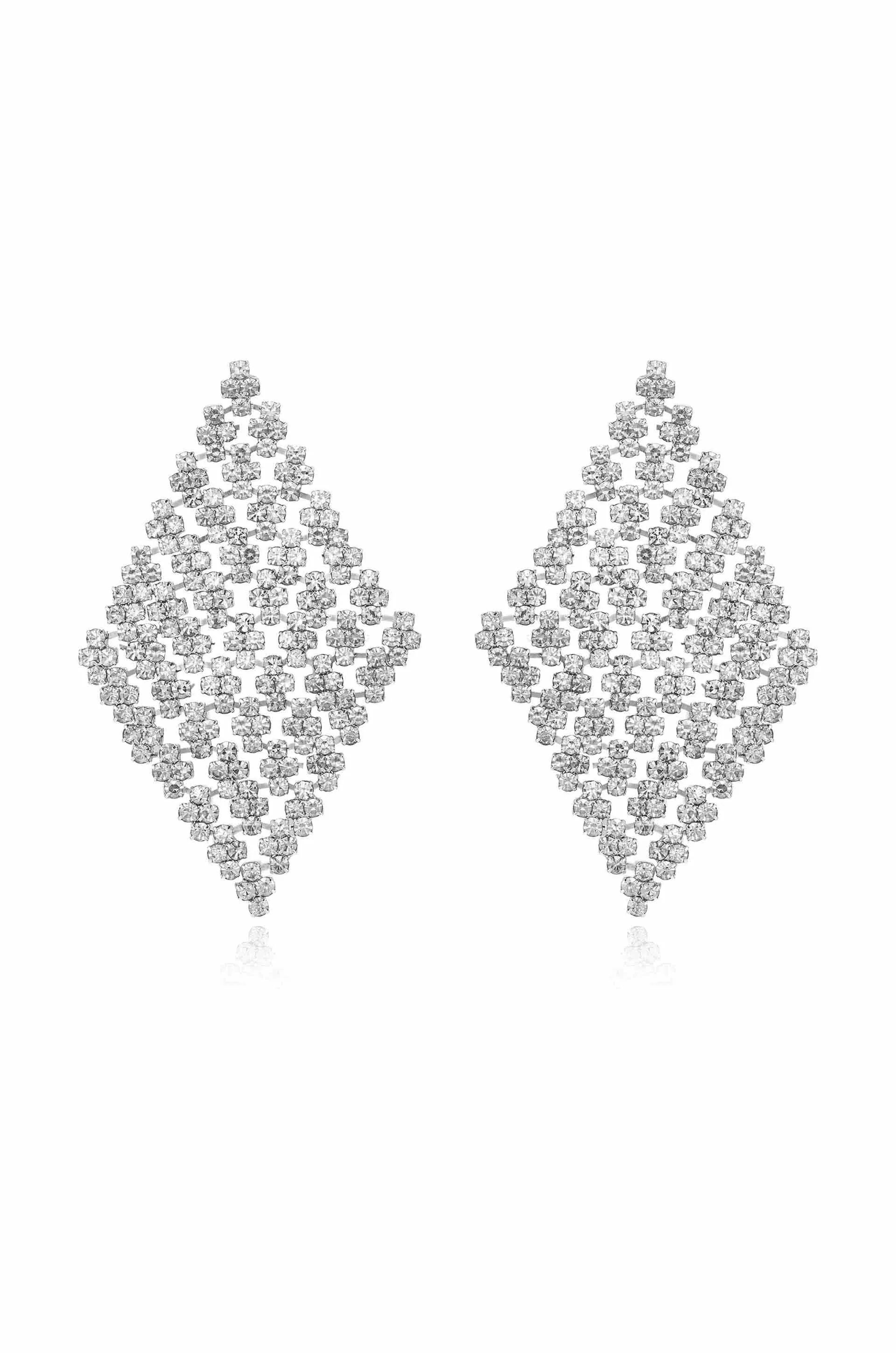 Swinging Crystal Statement Earrings