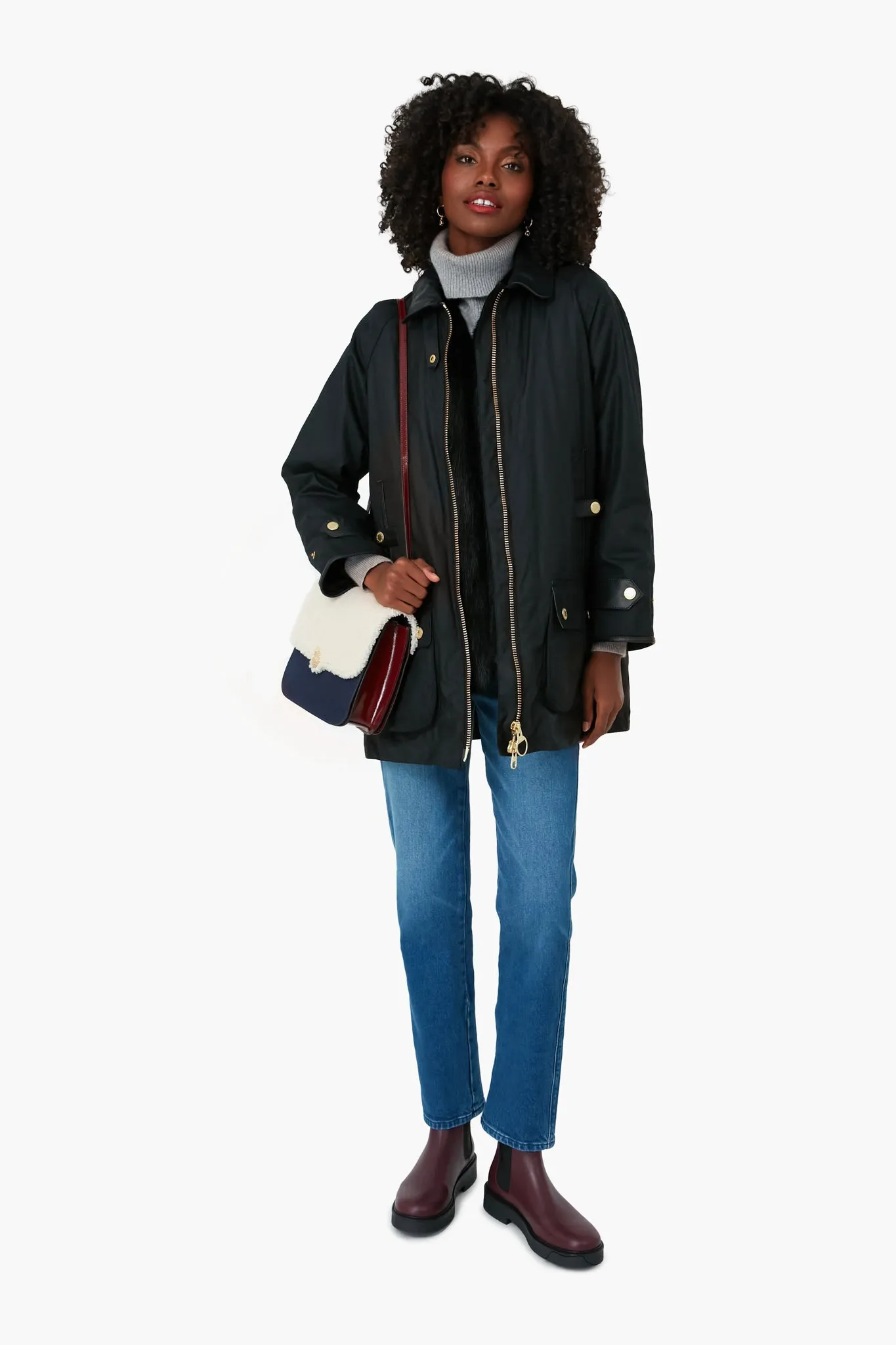Tess Shearling Crossbody Bag
