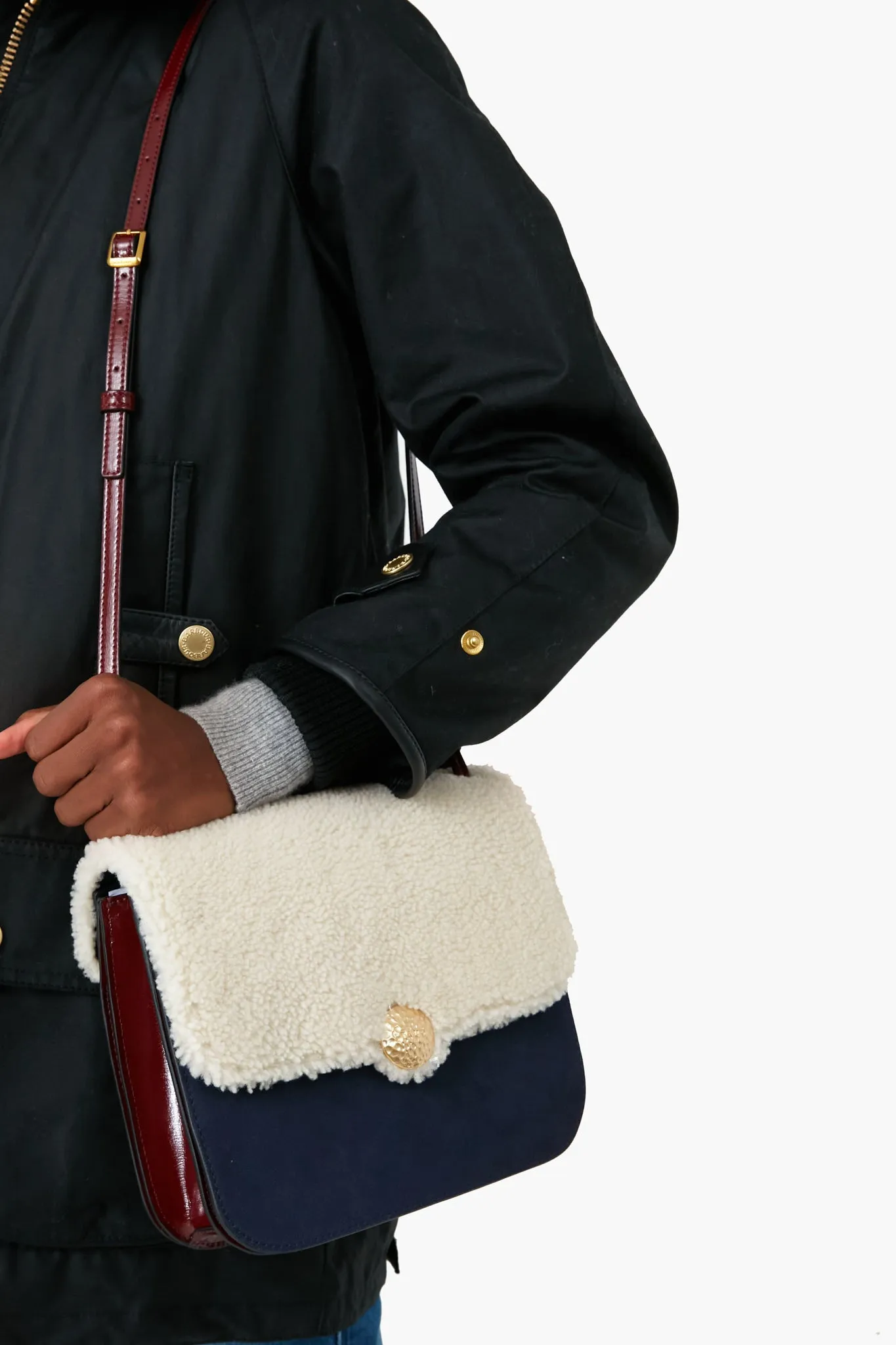 Tess Shearling Crossbody Bag
