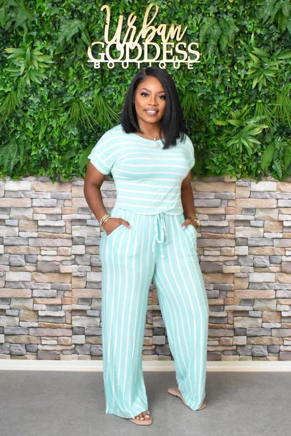 The “Classy Girl” Mint Jumpsuit