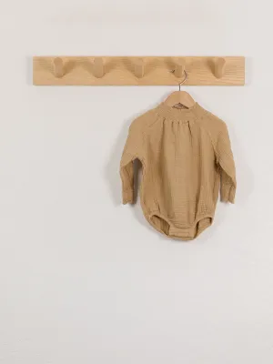 The Simple Folk Ruffle Muslin Bodysuit