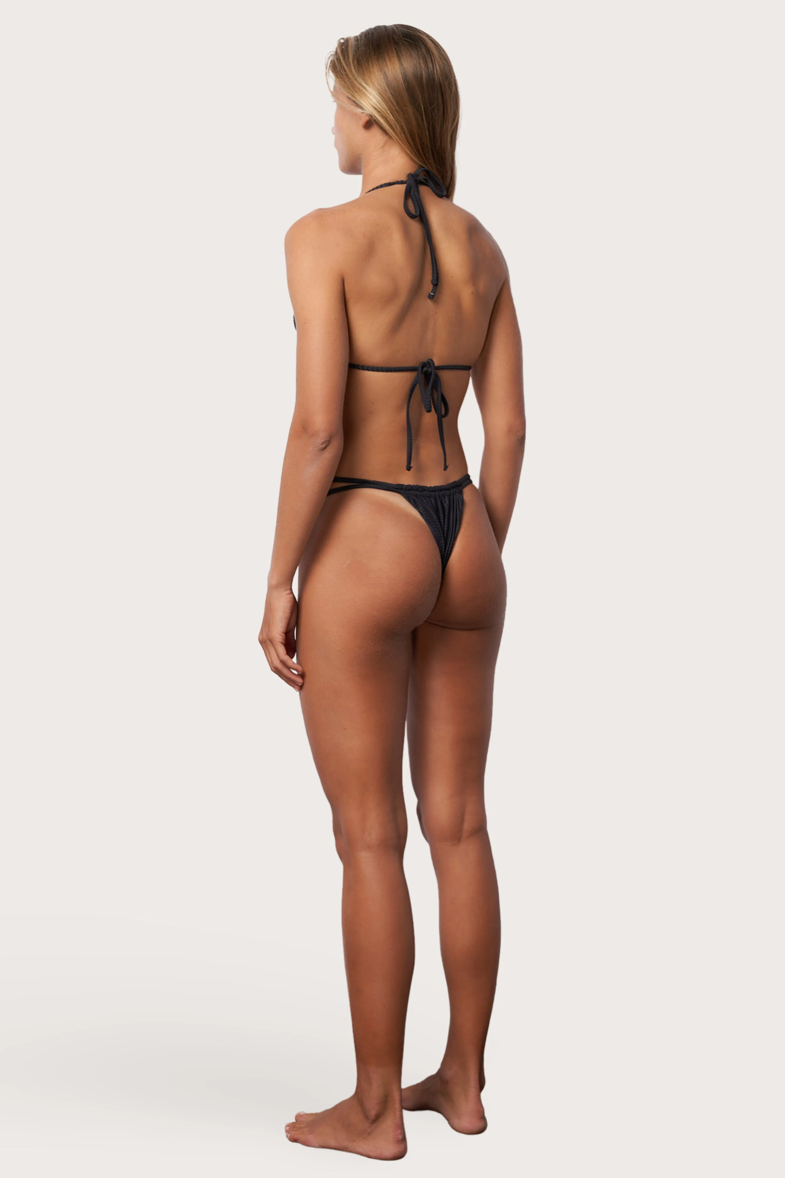 Tie Tri Bikini Top - Moonless Night Wave