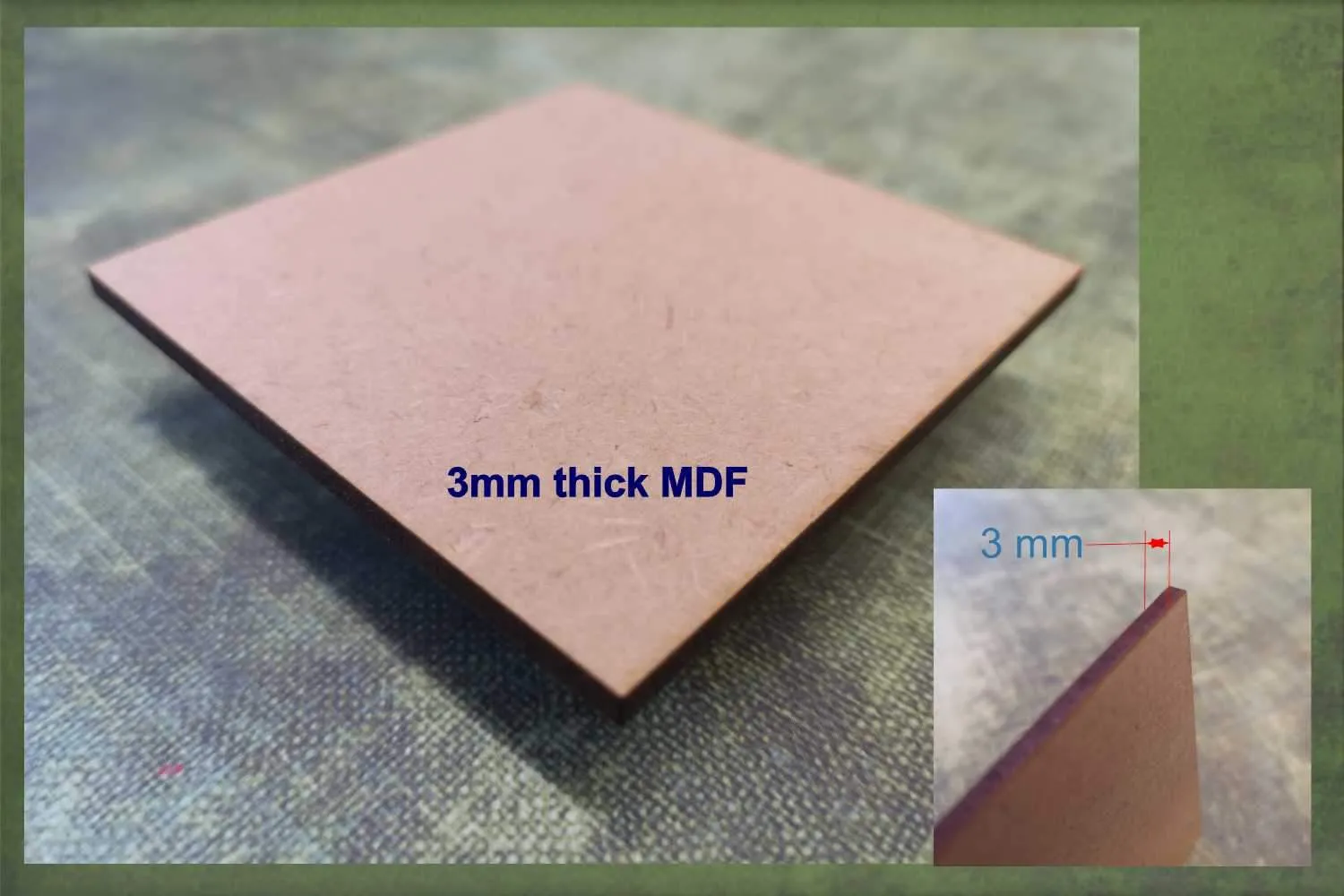 Triangle with 3 equal sides - wooden craft cut-out - 3mm MDF