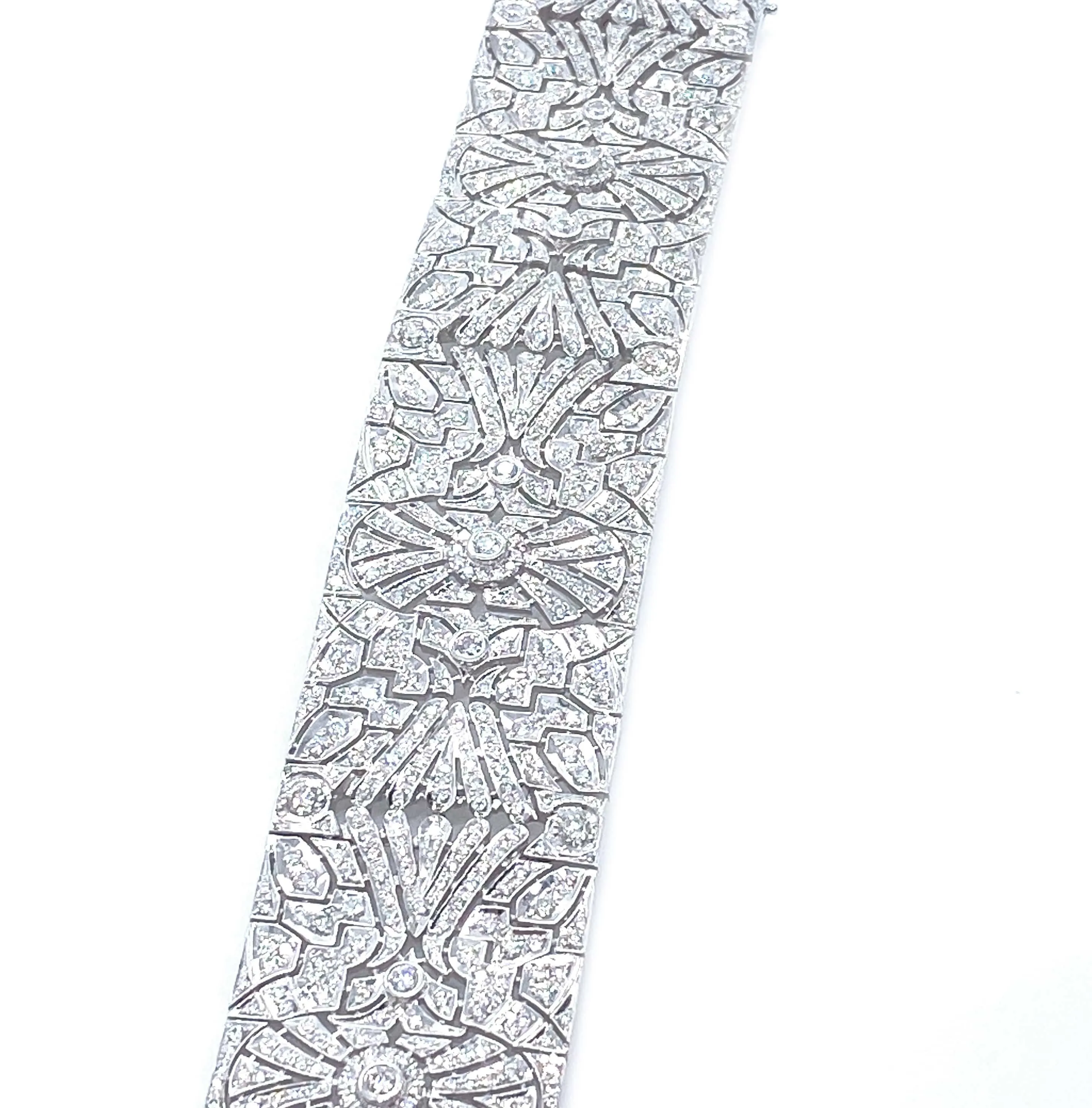 Trinity 18K Diamond Statement Bracelet