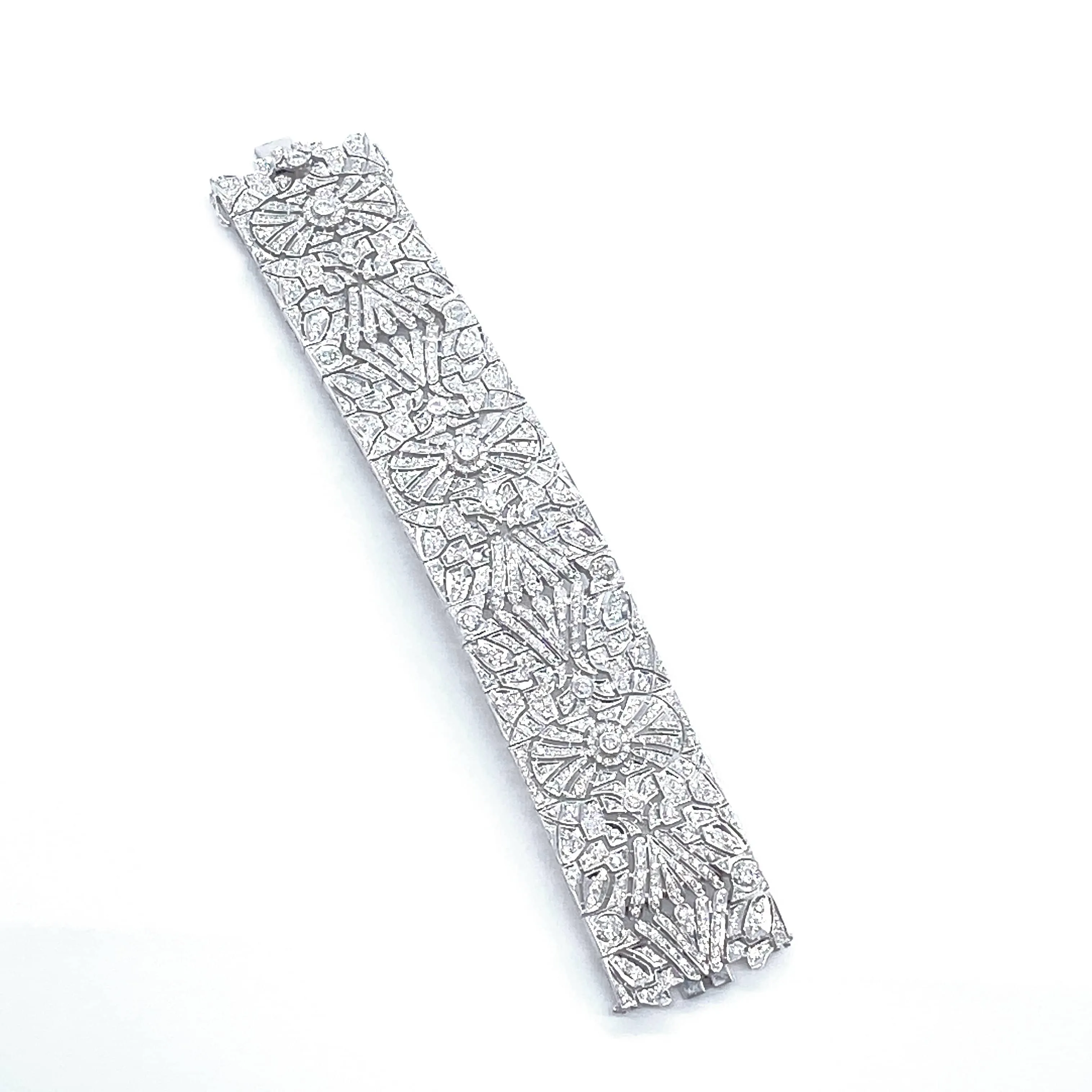 Trinity 18K Diamond Statement Bracelet