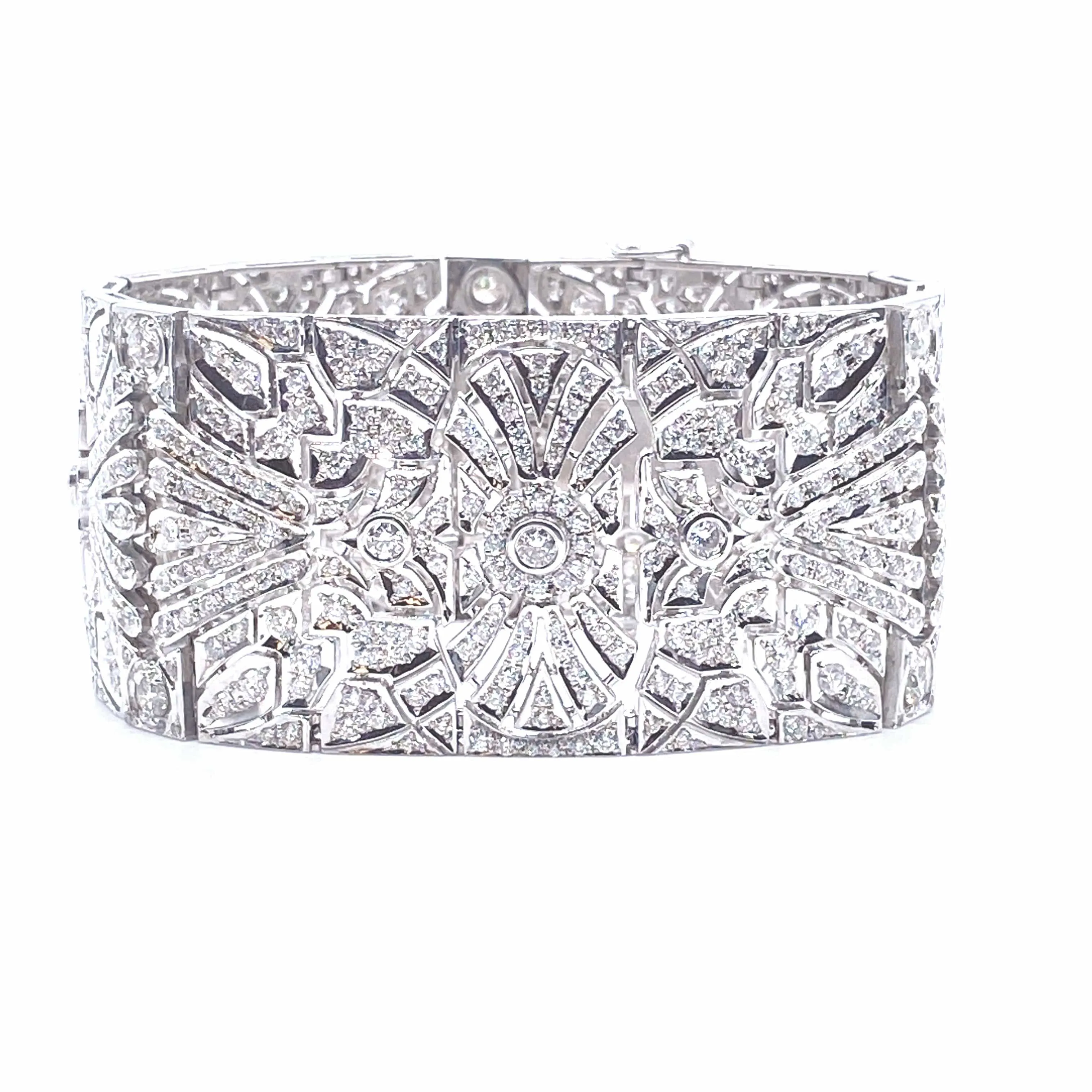 Trinity 18K Diamond Statement Bracelet
