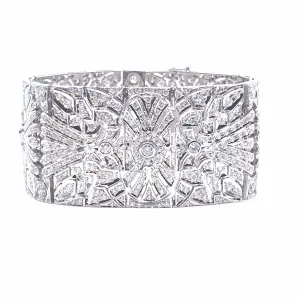 Trinity 18K Diamond Statement Bracelet