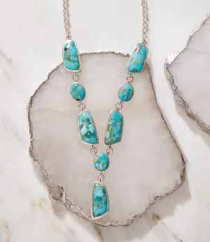 Turquoise Stone Statement Necklace