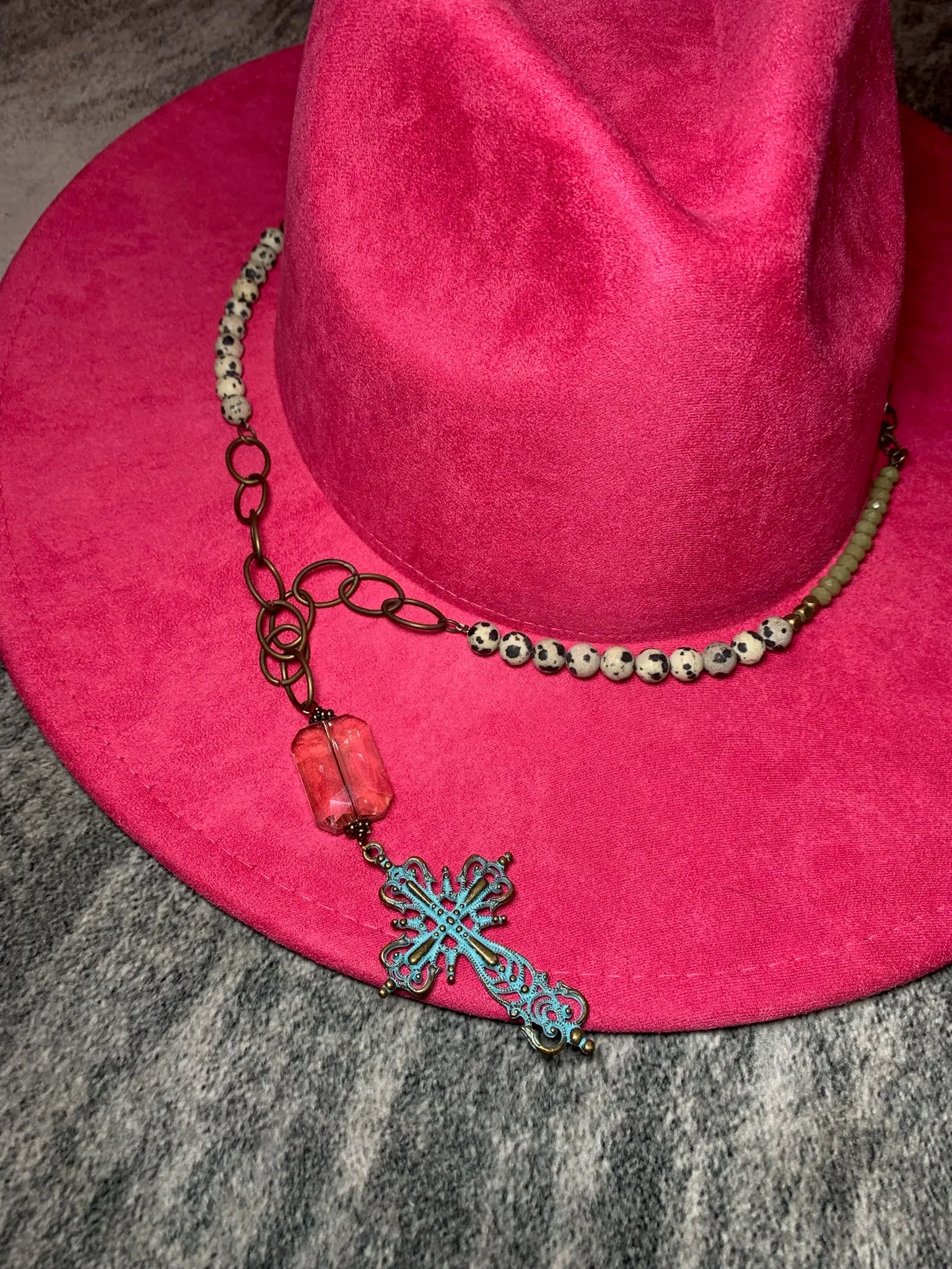 Vintage Cross Statement Necklace