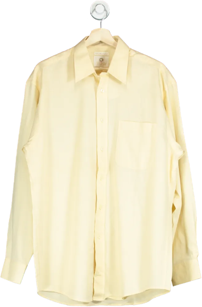 Viyella Cream Long Sleeve Shirt UK L