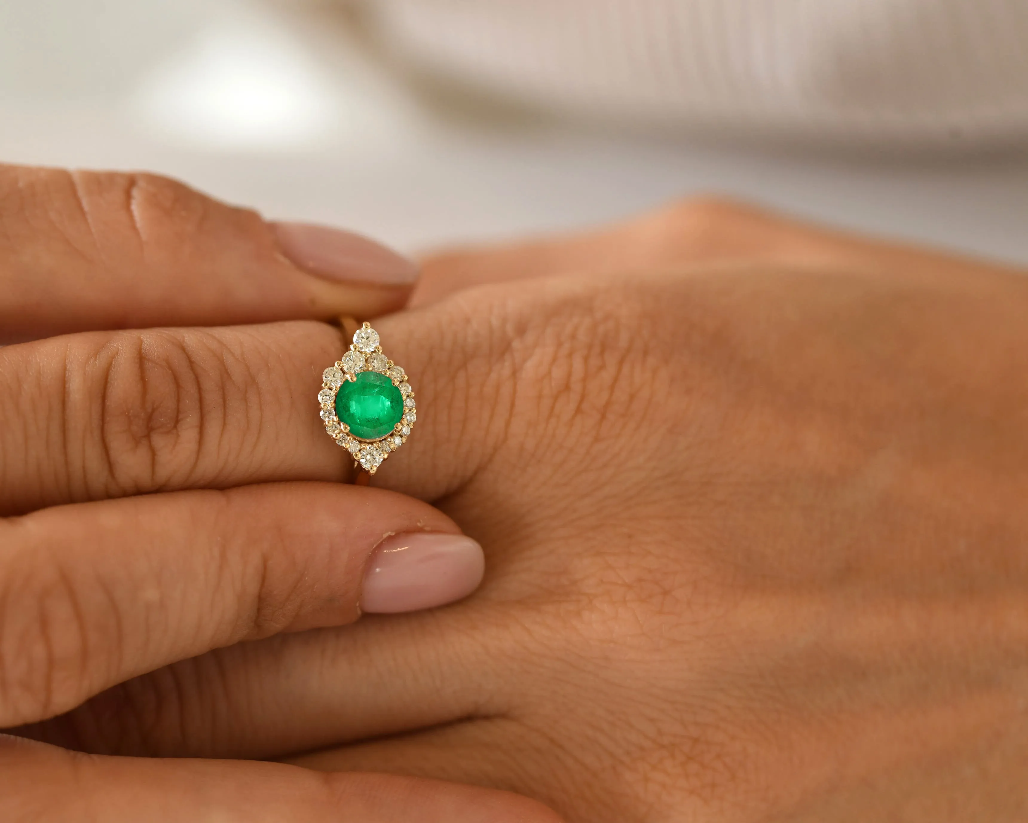 Wander Emerald Ring