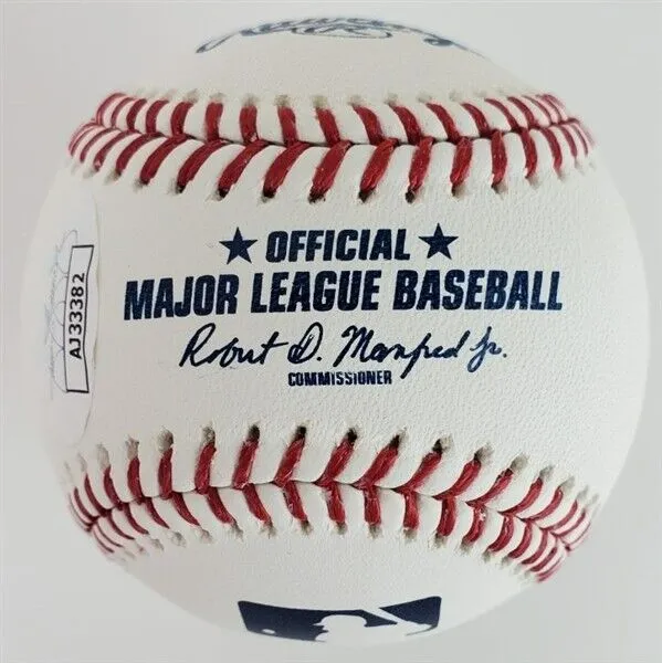 Wander Franco Signed OMLB Rawlings Baseball (JSA) Tampa Bay Rays 2021 Rookie SS
