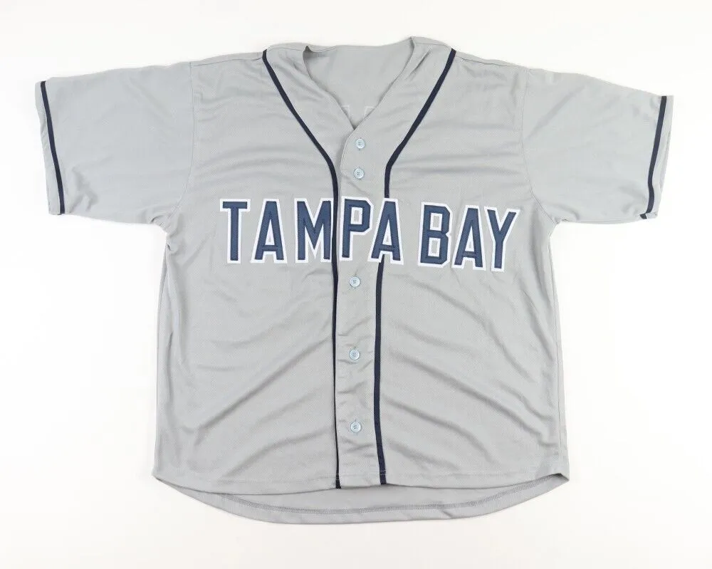Wander Franco Signed Rays Jersey (JSA) Tampa Ray 2021 Rookie Shortstop