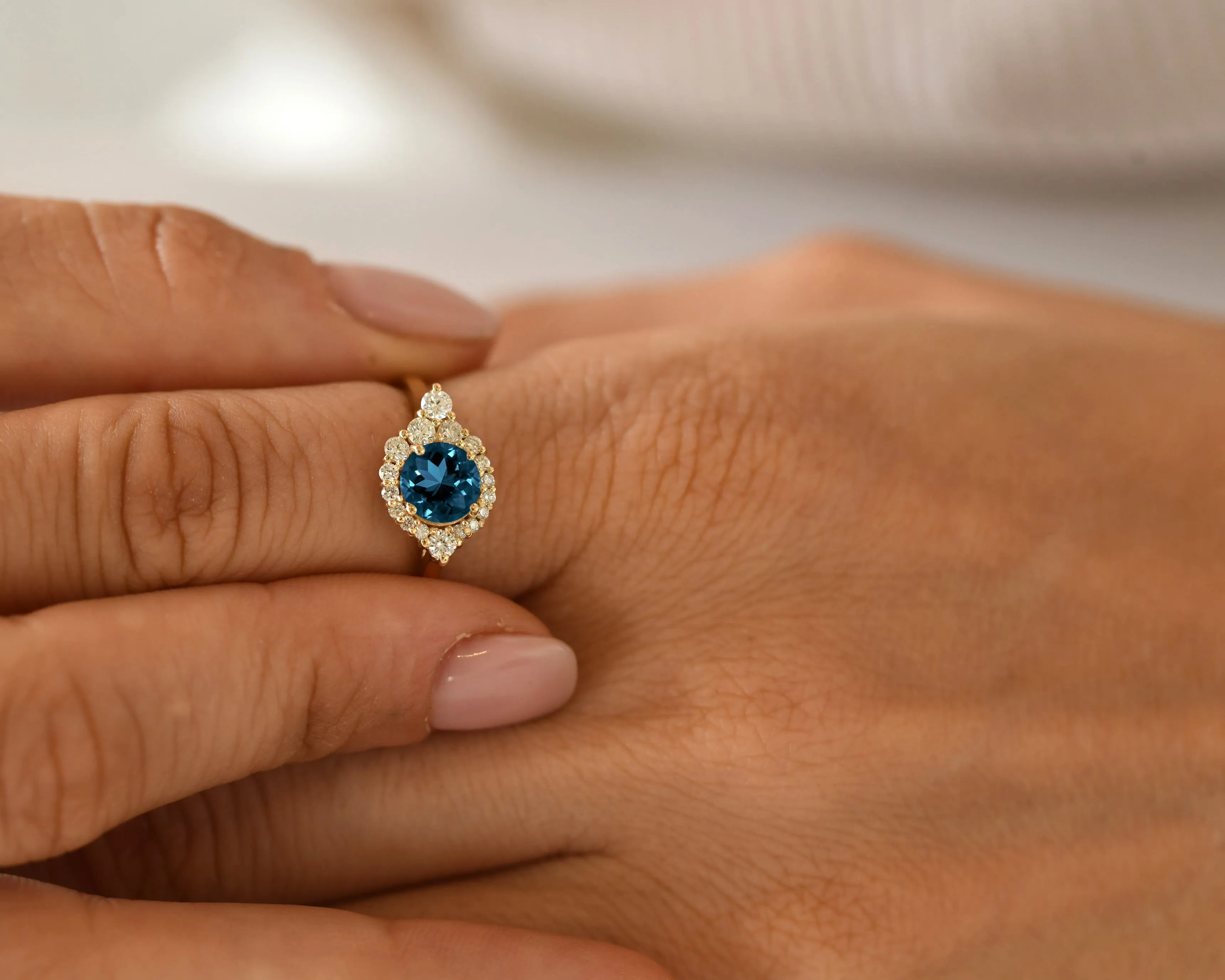 Wander London Blue Topaz Ring