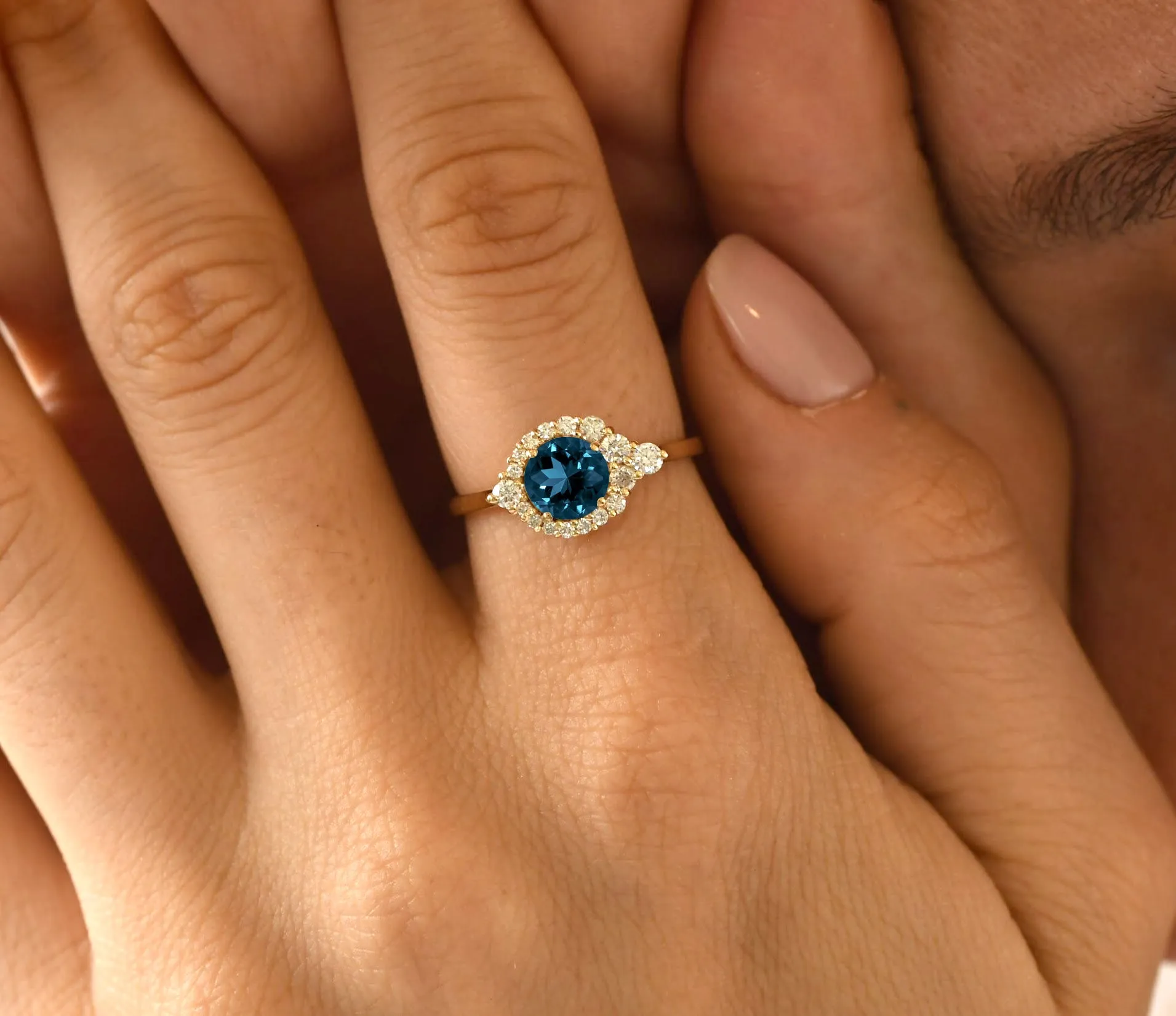 Wander London Blue Topaz Ring