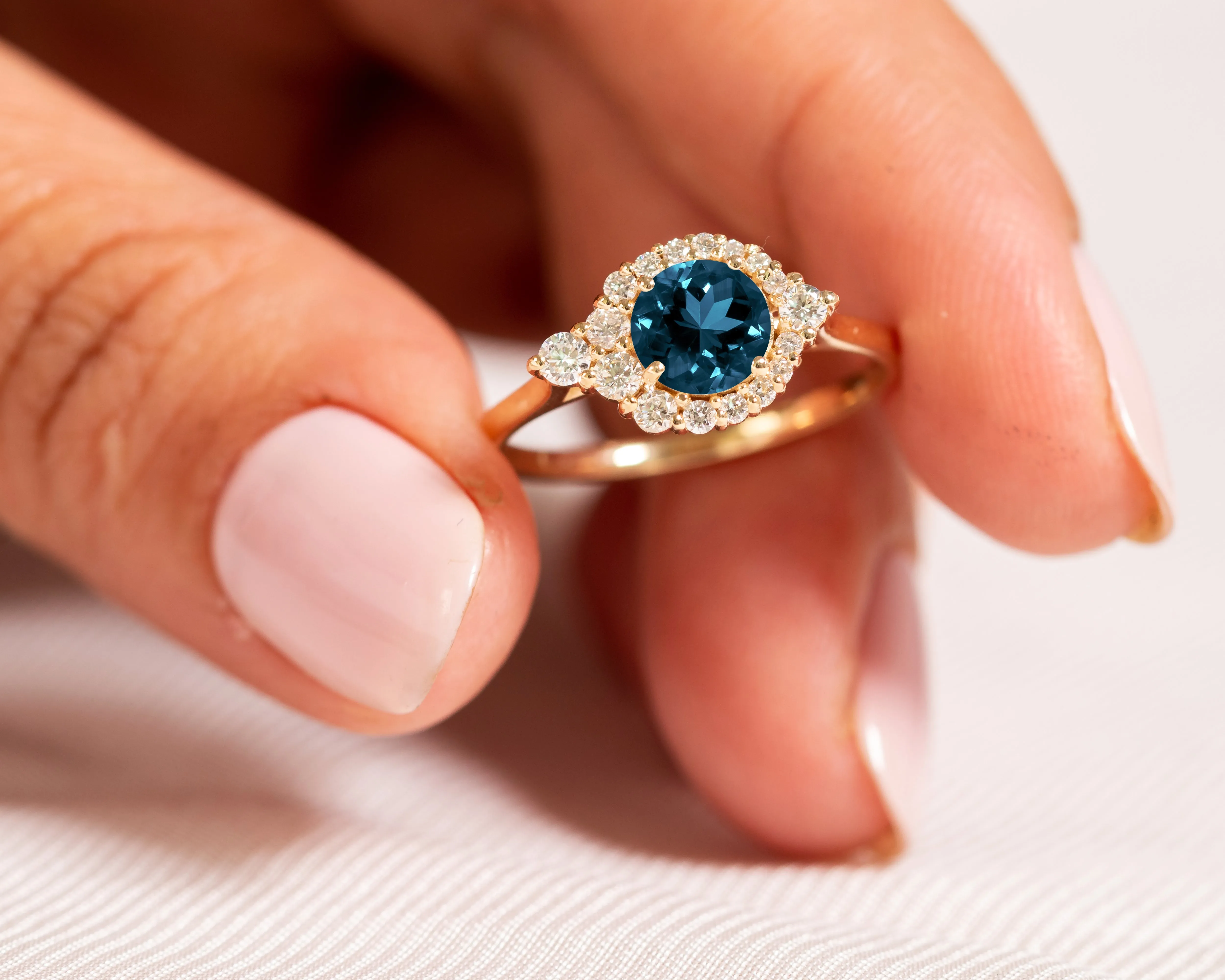 Wander London Blue Topaz Ring