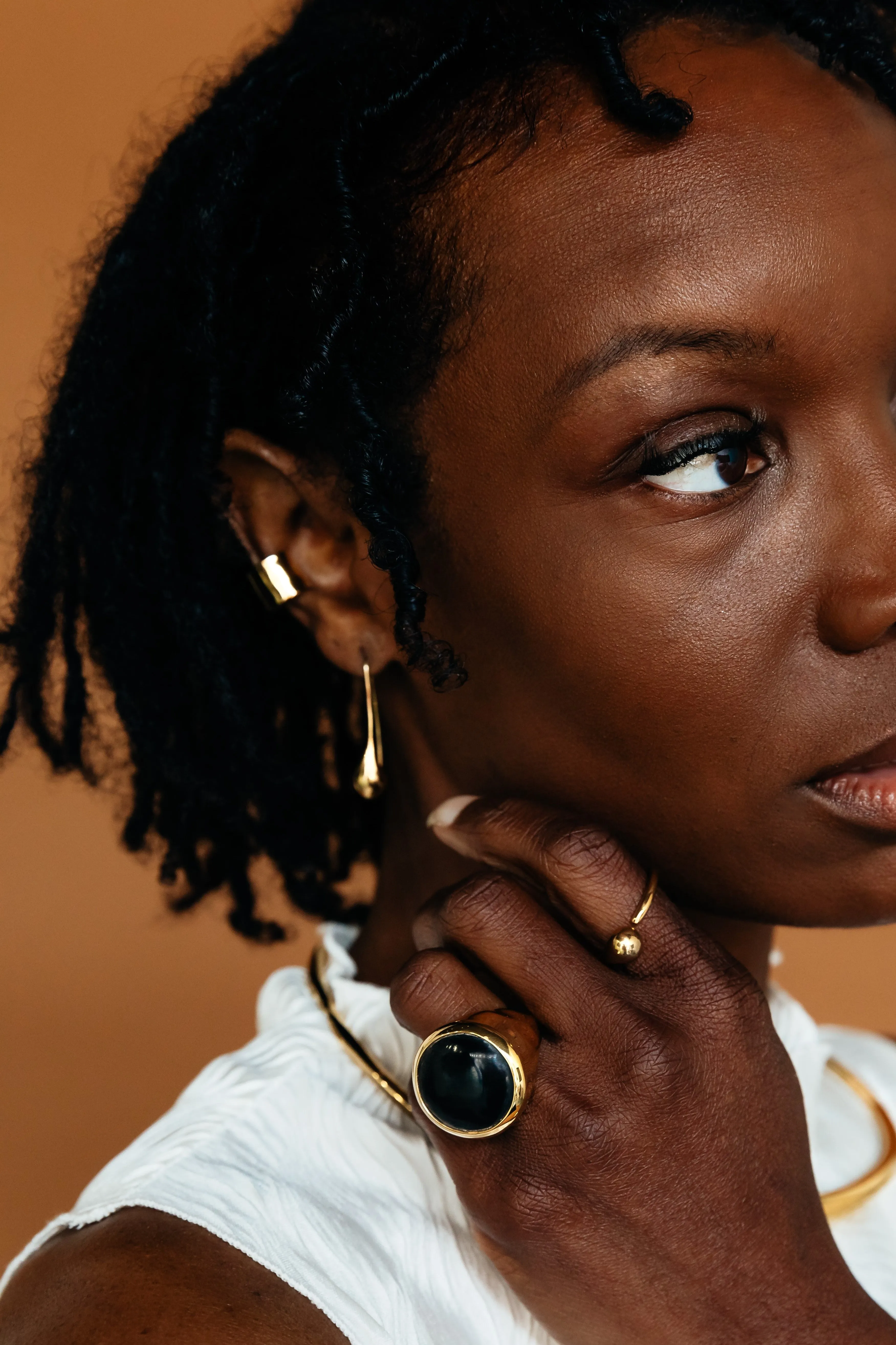 Wazi Horn Statement Ring
