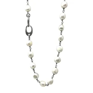 White Nugget Pearl Necklace