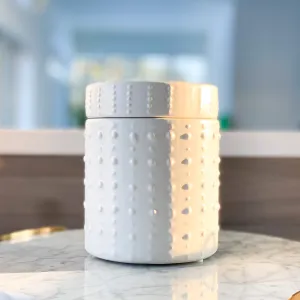 White Stud Coffee Jars