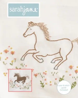 Wild Horse Embroidery Pattern