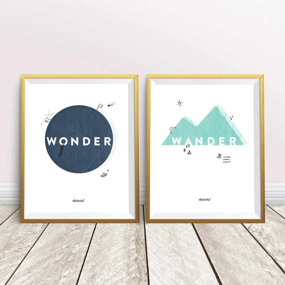 Wonder   Wander Poster Set