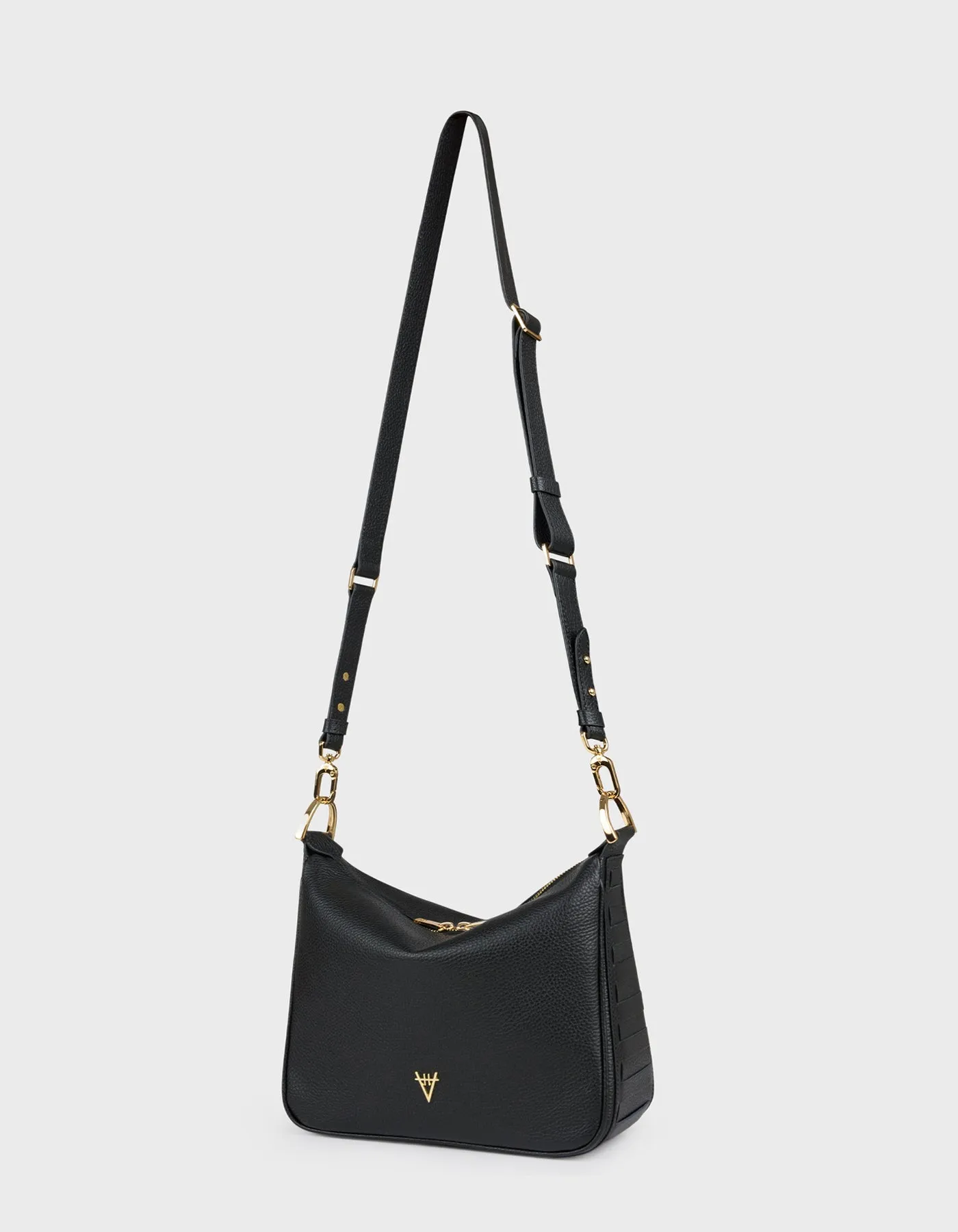 Woven Detail Mini Hobo Bag