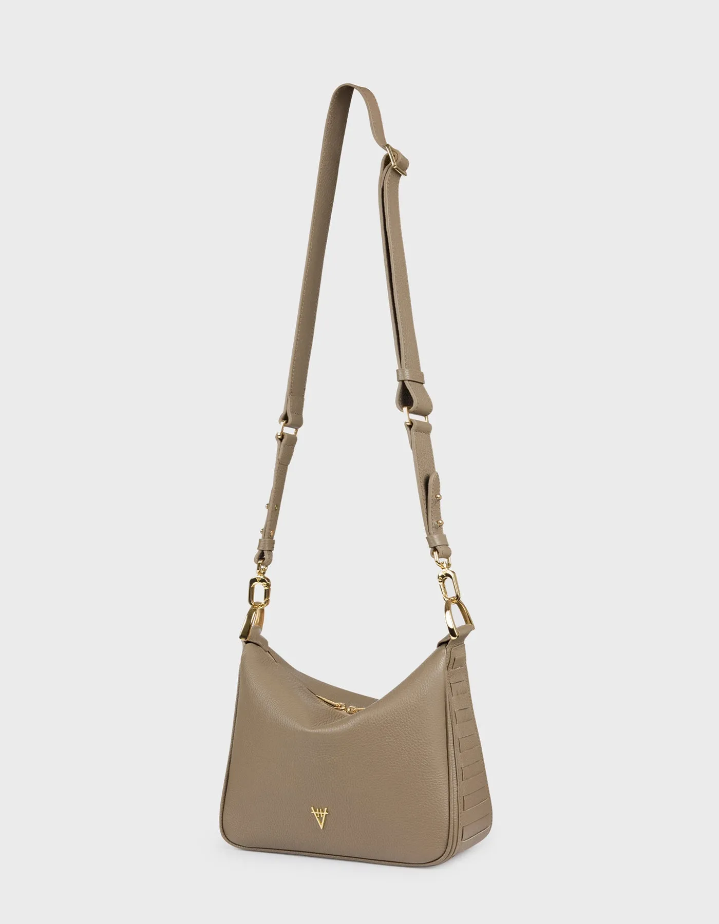 Woven Detail Mini Hobo Bag