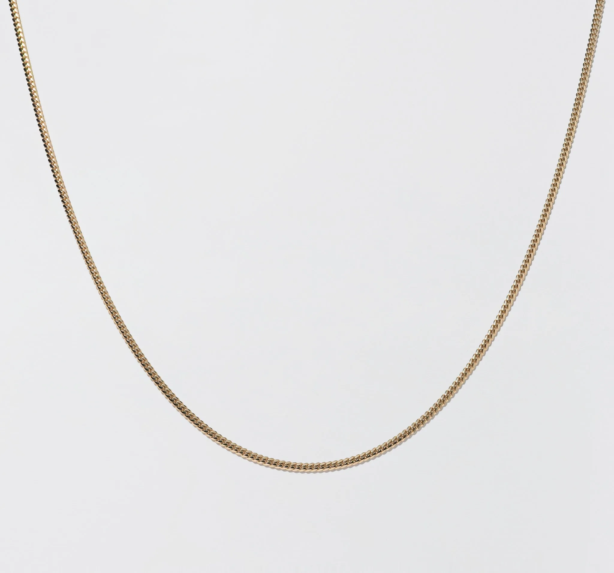 Yellow Gold Curb Chain - Polished 3.3mm