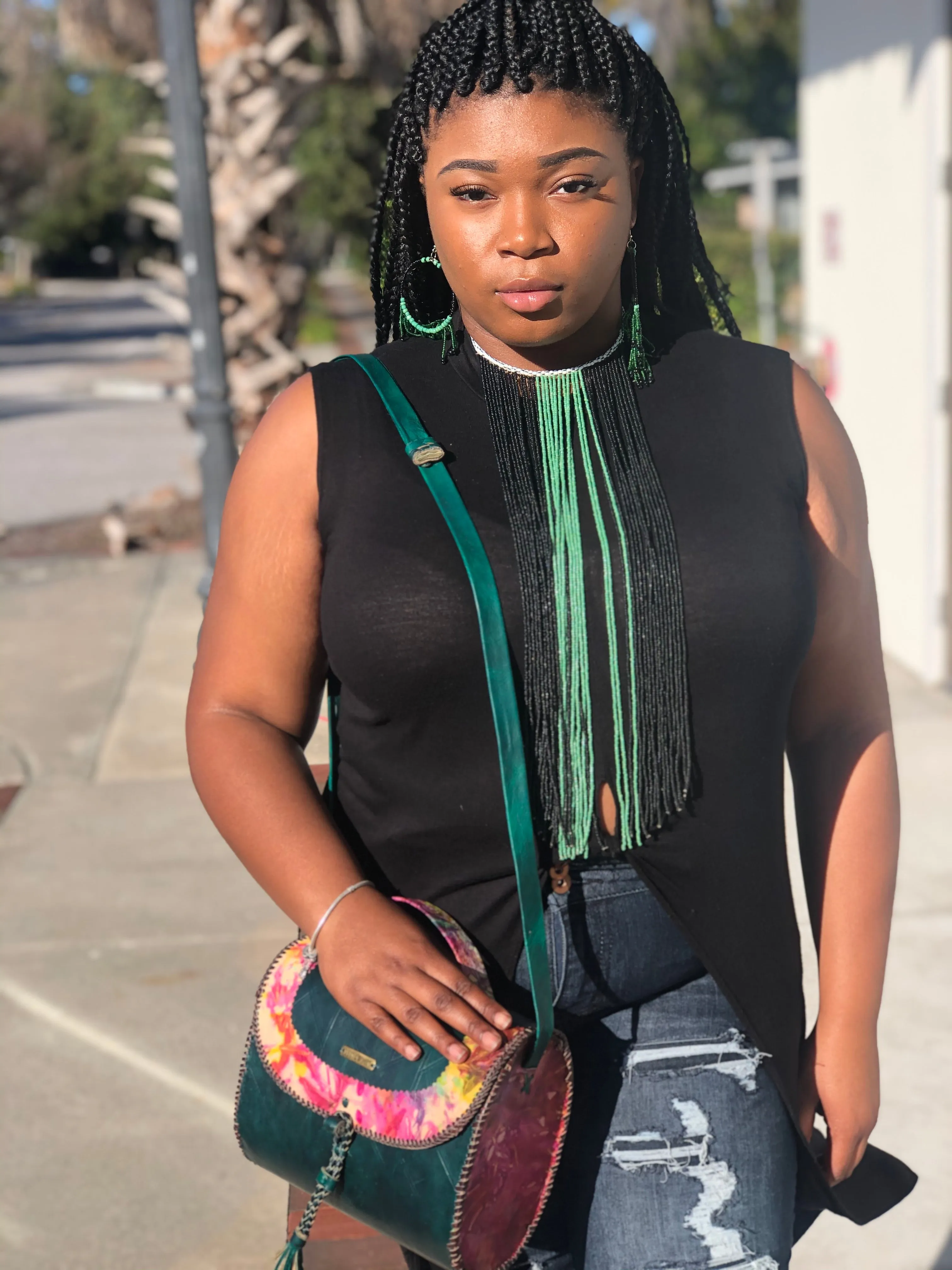Zem Long Beaded Choker