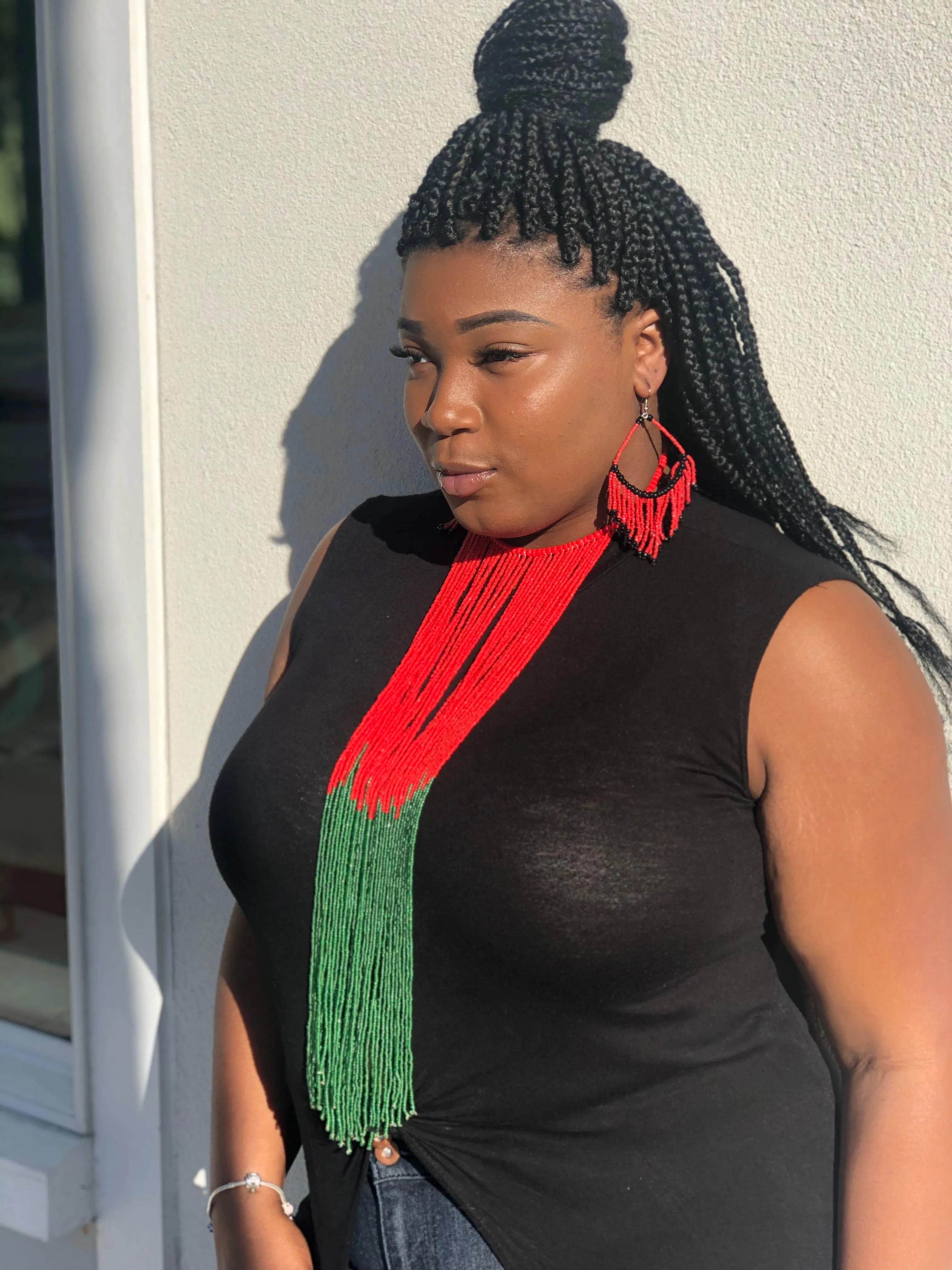 Zem Long Beaded Choker
